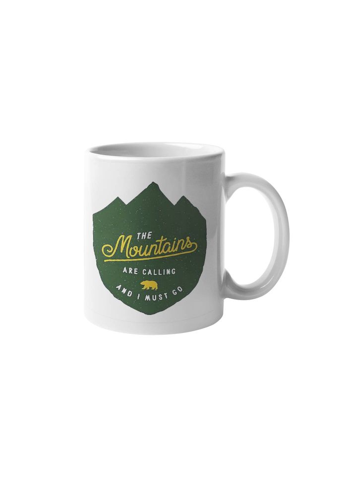 The Mountains are Calling Coffee Mug | 11-Ounce Coffee Cup | CM1035