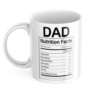 Dad Ingredients Coffee Mug | 11 oz. Coffee Cup | CM326