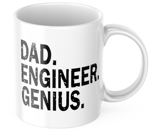 Dad Engineer Genius Father's Day Coffee Mug | 11 oz. Coffee Mug | CM327