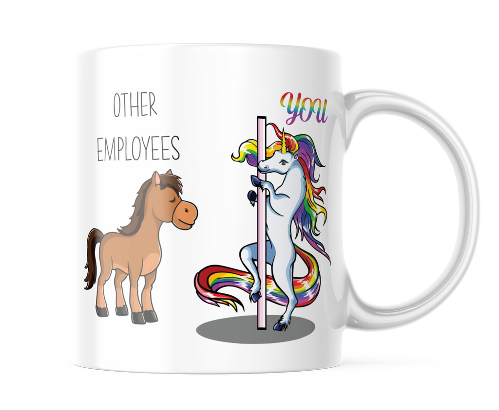 Other Employees Unicorn Horse Mug, Funny Coffee Mug for Employees, Gag Gifts for Employees | CM331