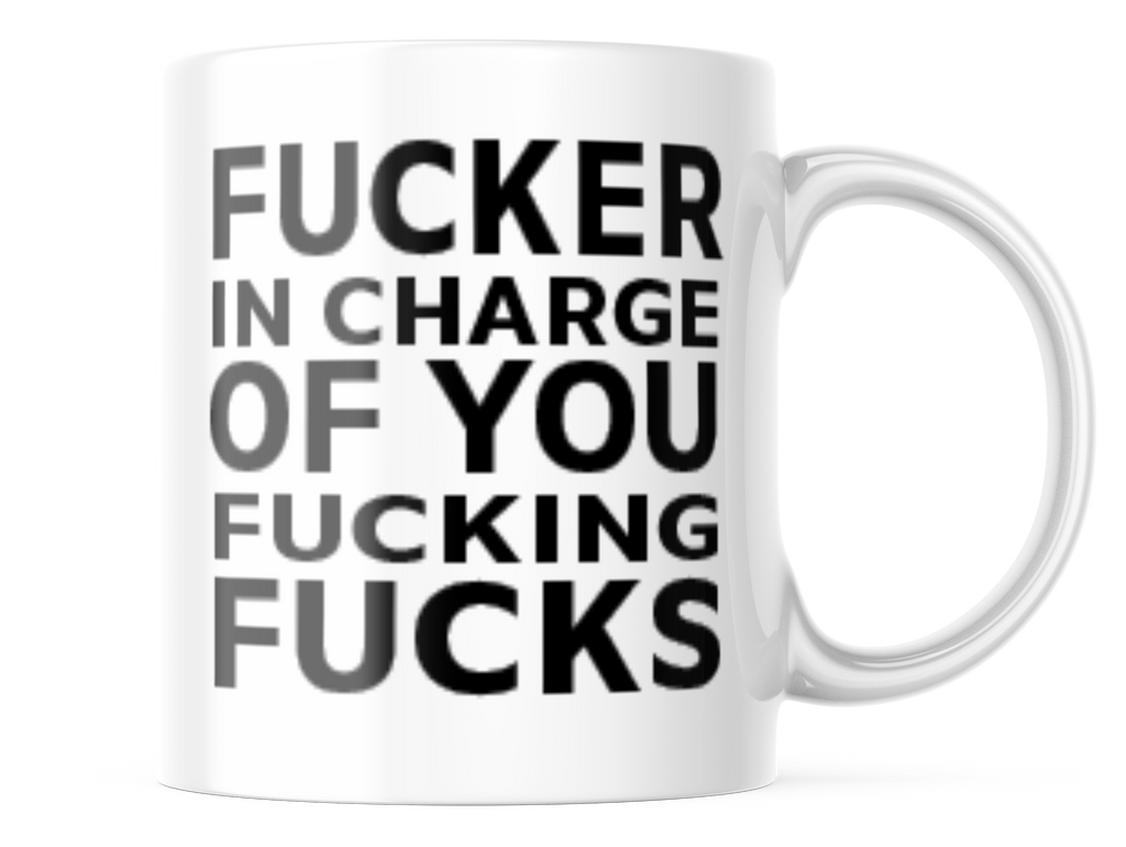 Funny In Charge Adult Language Coffee Mug | 11oz. Coffee Cup |  CM278