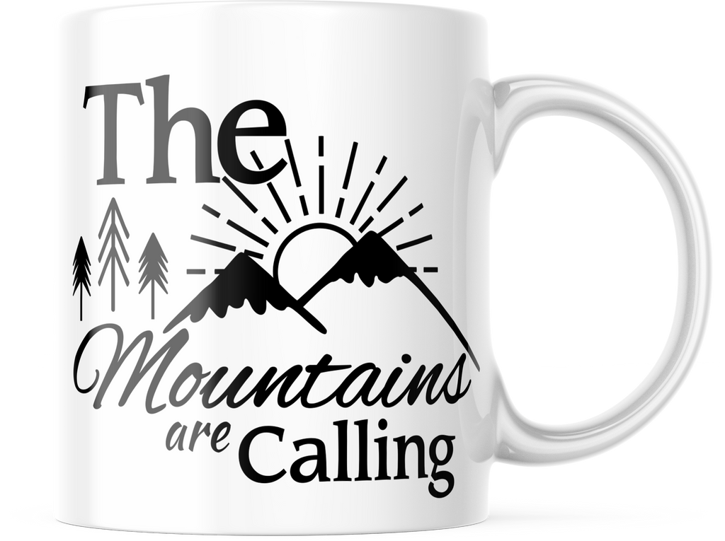 The Mountains Are Calling Coffee Mug | 11oz. Travel Coffee Cup | CM231