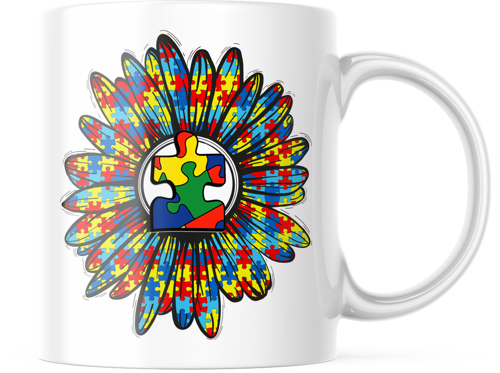 Autism Rustic Sunflower Awareness 11oz. Coffee Mug | CM219