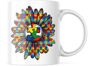 Autism Rustic Sunflower Awareness 11oz. Coffee Mug | CM219