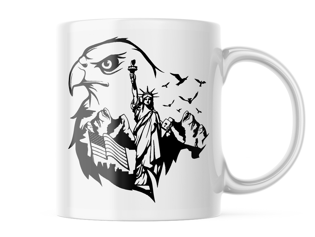 American Eagle Landscape Coffee Mug | 11oz. Freedom Coffee Cup | CM195