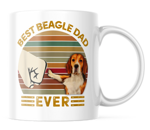 Best Beagle Dad Ever | Cute Dog Dad Coffee Mug | CM119