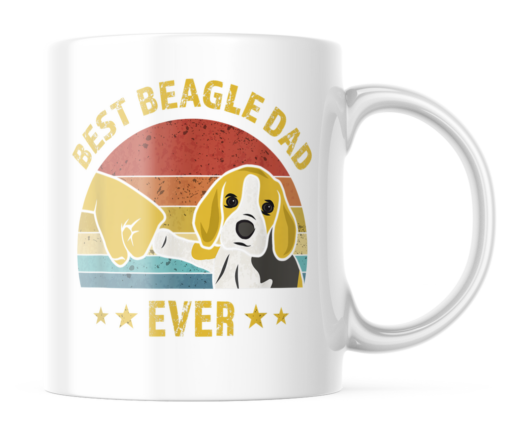 Best Beagle Dad Ever | Cute Dog Dad Coffee Mug | CM125