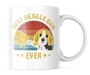 Best Beagle Dad Ever | Cute Dog Dad Coffee Mug | CM125