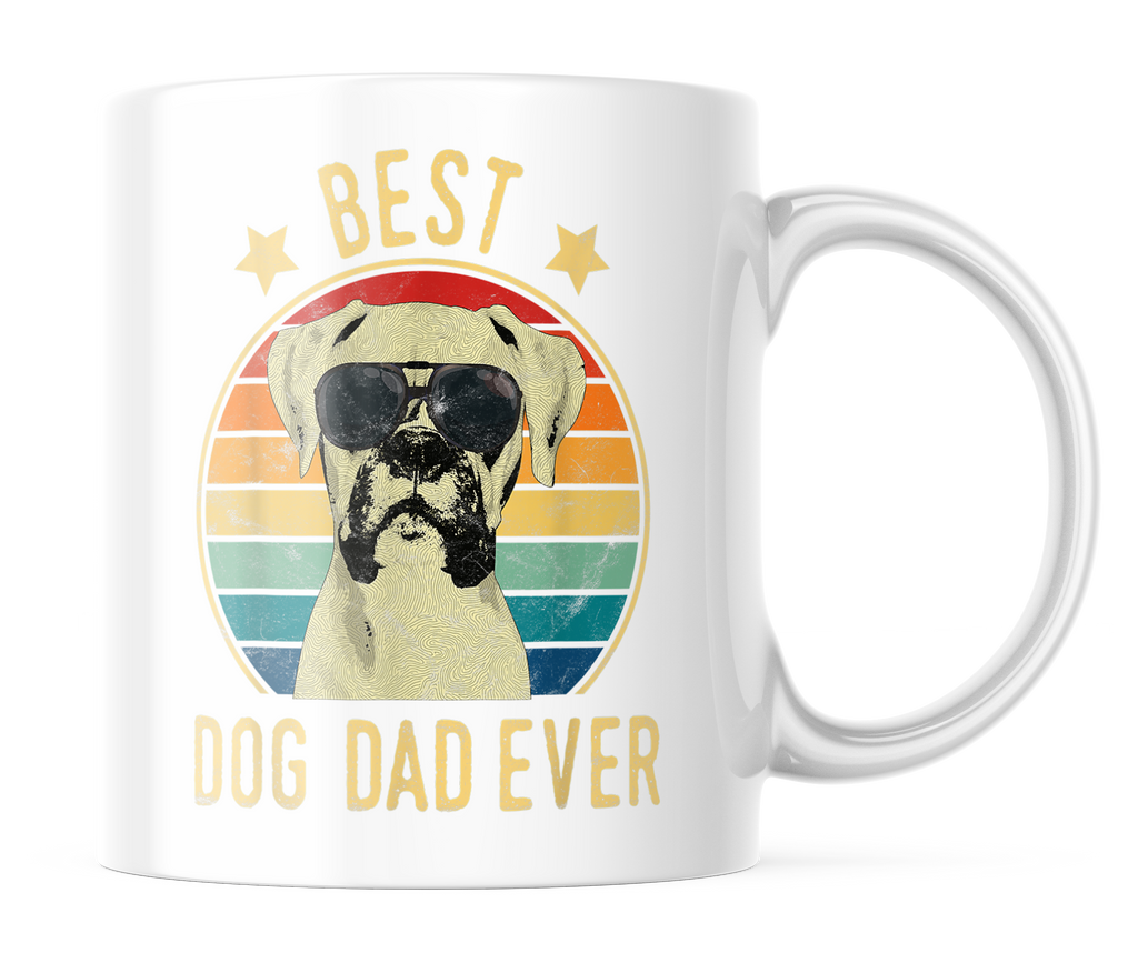 Best Boxer Dad Ever | Cute Dog Dad Coffee Mug | CM130