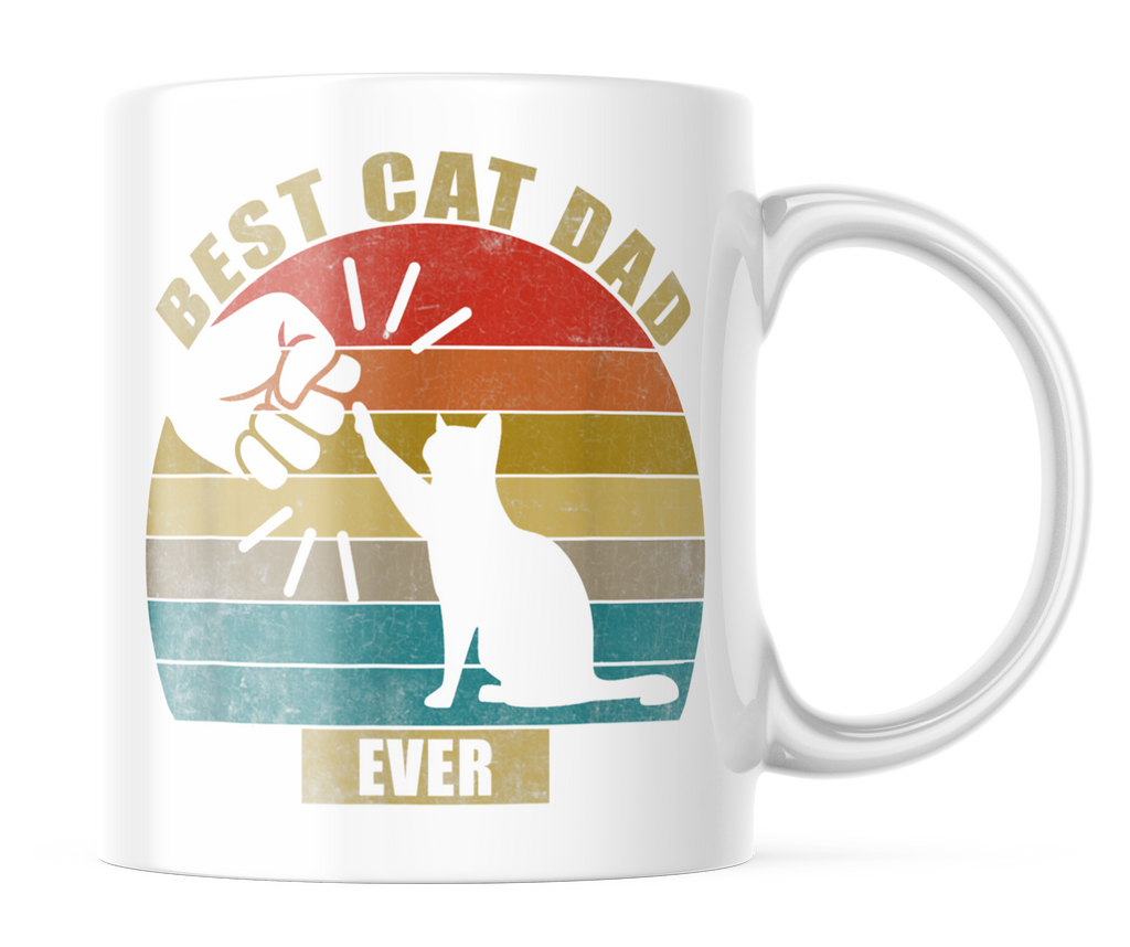 Best Cat Dad Ever | Cute Cat 11oz. Coffee Mug | CM144