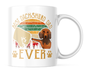 Best Dachshund Dad Ever | Cute Dog Dad Coffee Mug | CM127