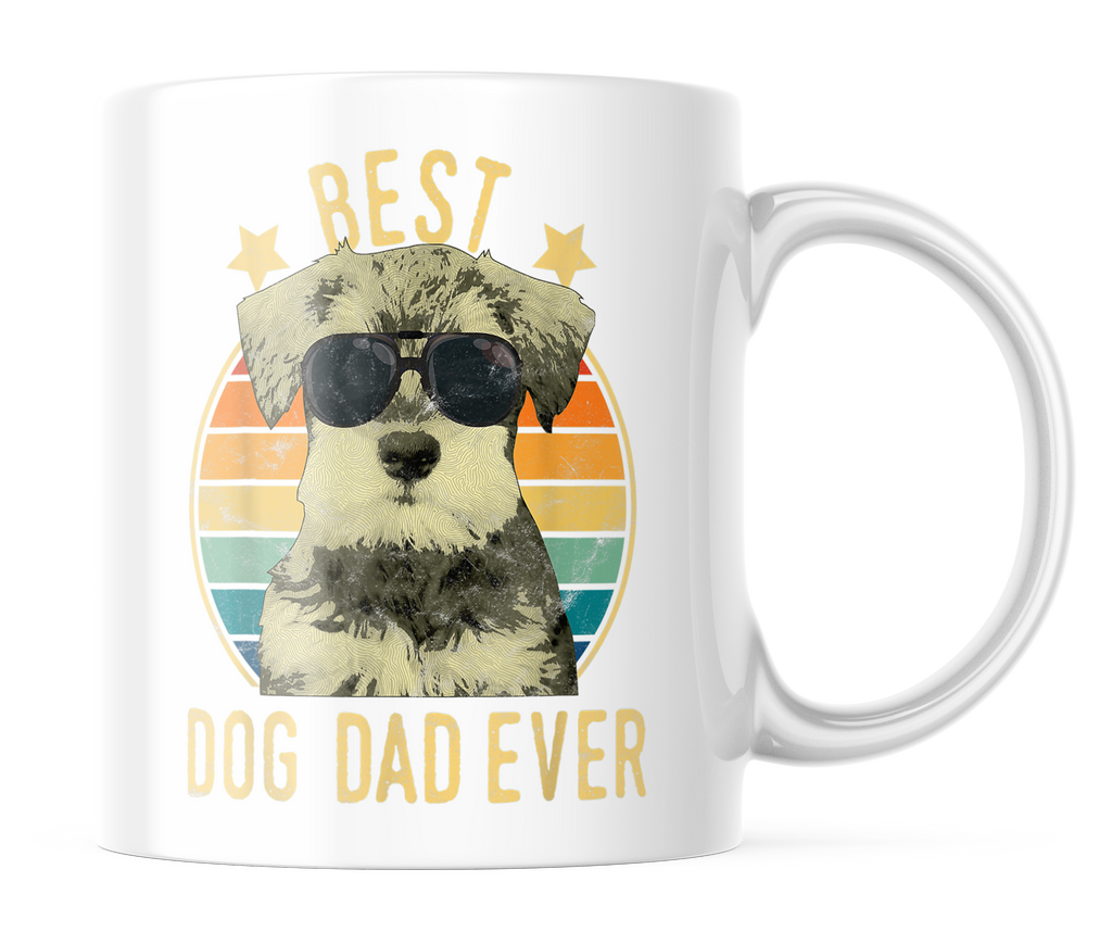 Best Miniature Schnauzer Dad Ever | Cute Dog Dad Coffee Mug | CM133
