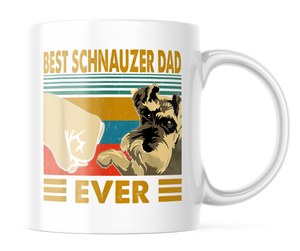 Best Schnauzer Dad Ever | Cute Dog Dad Coffee Mug | CM137
