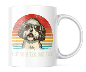 Best Shih Tzu Dad Ever | Cute Dog Dad Coffee Mug | CM135