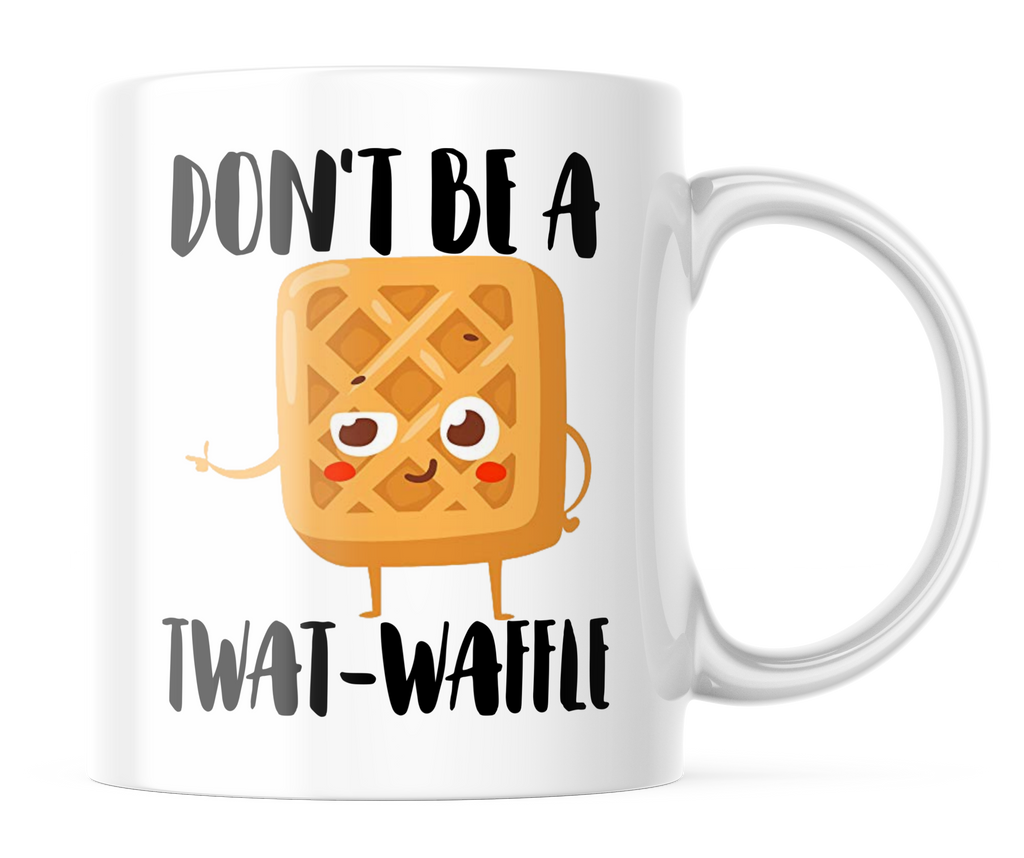 Funny Tw&T Waffle Coffee Mug | 11 ounce Coffee Cup | CM165