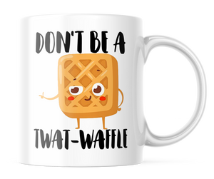 Funny Tw&T Waffle Coffee Mug | 11 ounce Coffee Cup | CM165