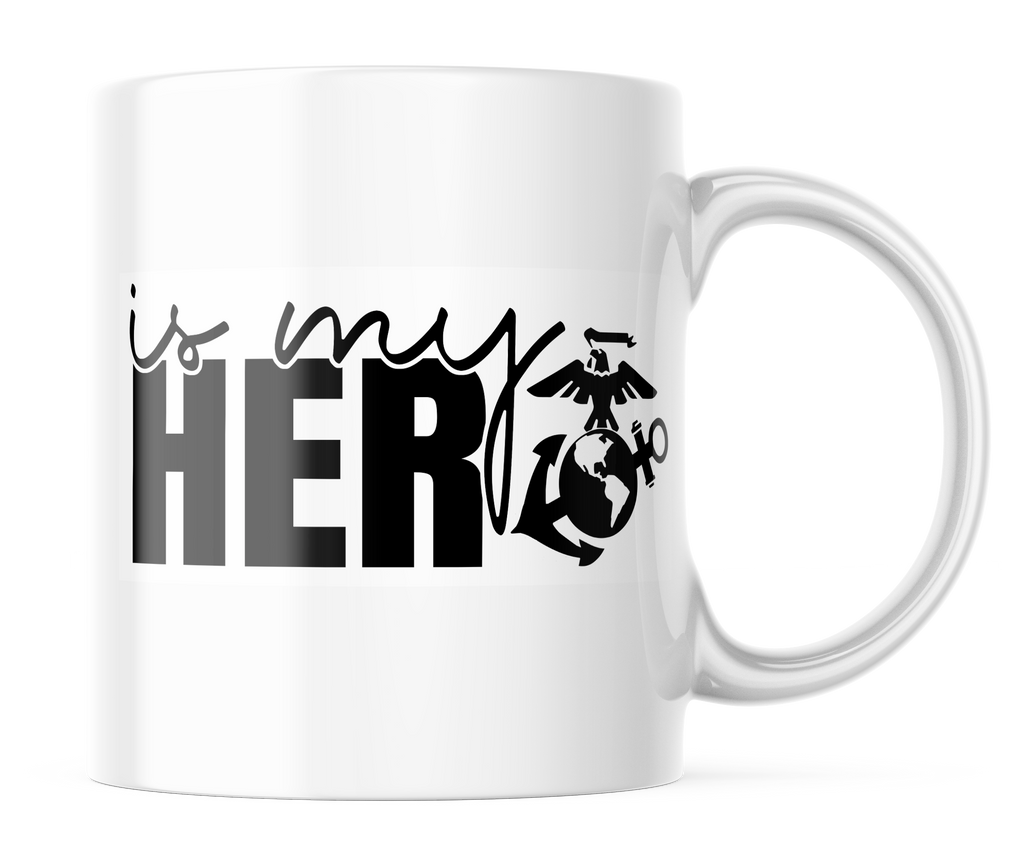 Marine Hero Coffee Mug | 11oz. Love My Marine Coffee Cup | CM202