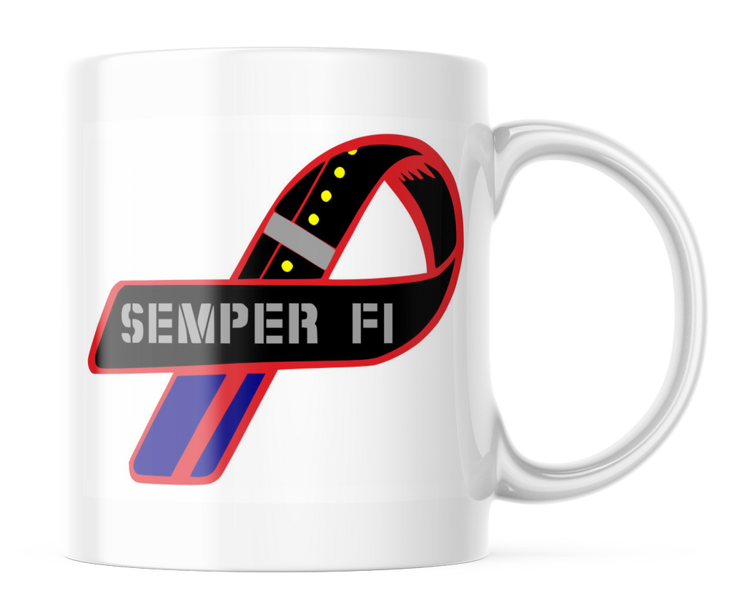 Marine Simper FI Ribbon 11oz. Coffee Mug | CM194