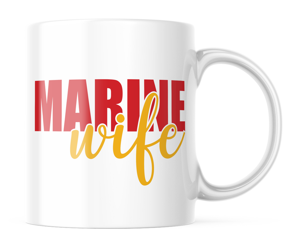 Marine Wife Coffee Mug | 11oz. Marines Coffee Cup | CM203