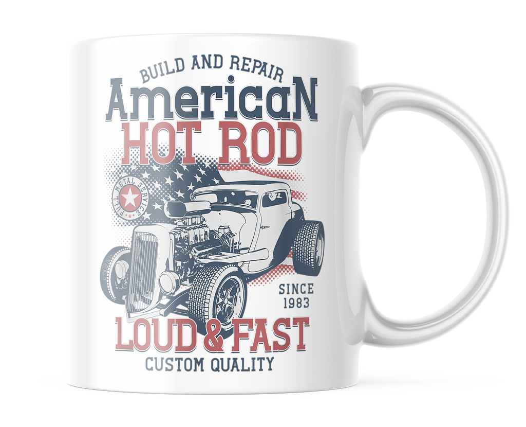 American Hot Rod Coffee Mug | Loud & Fast | CM447