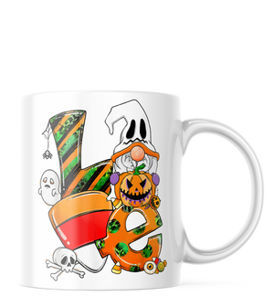 Love Halloween Ghost Pumpkin Coffee Mug | 11oz. Coffee Cup CM908