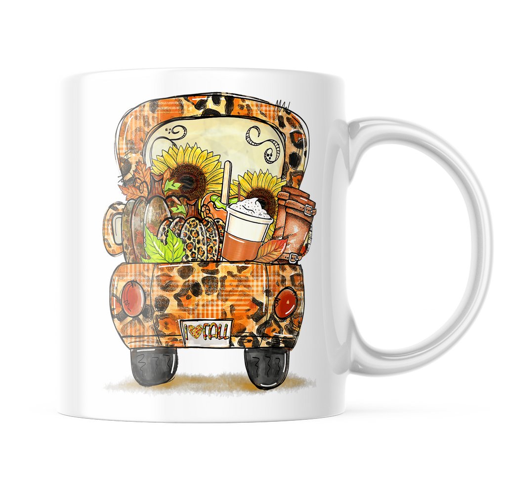 I Love Fall Truck Cute Gift Coffee Mug | 11oz. Coffee Cup CM919