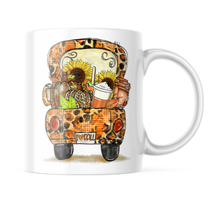 I Love Fall Truck Cute Gift Coffee Mug | 11oz. Coffee Cup CM919