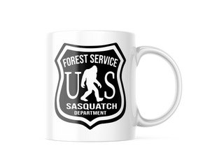 Forest Service Sasquatch Funny Coffee Mug | 11oz. Coffee Cup CM945