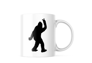 Sasquatch Bigfoot Peace Sign Funny Coffee Mug | 11oz. Coffee Cup CM947