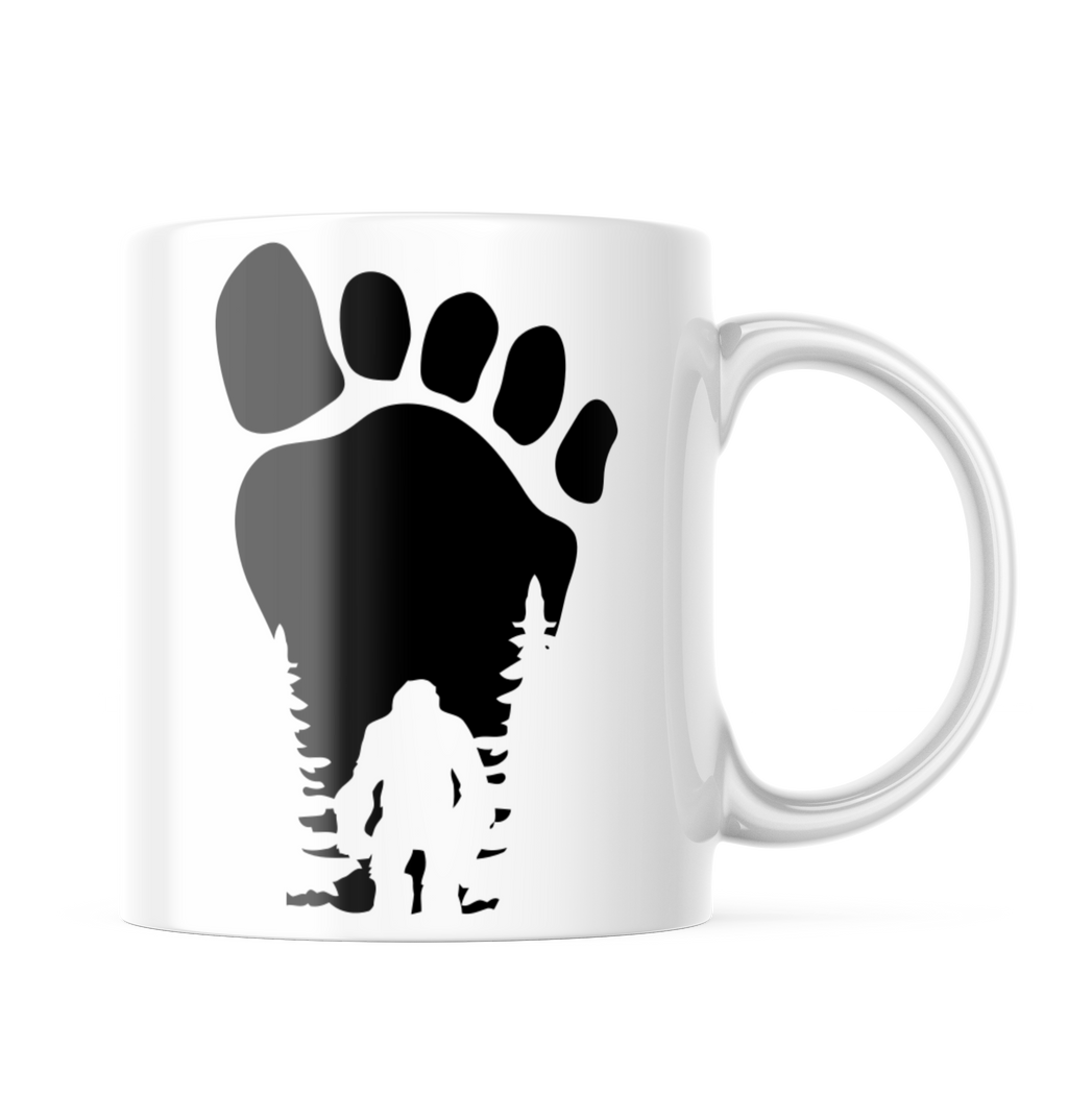 Bigfoot Sasquatch Footprint Funny Coffee Mug | 11oz. Coffee Cup CM956