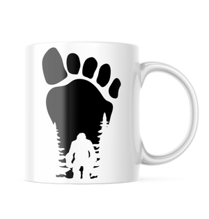 Bigfoot Sasquatch Footprint Funny Coffee Mug | 11oz. Coffee Cup CM956