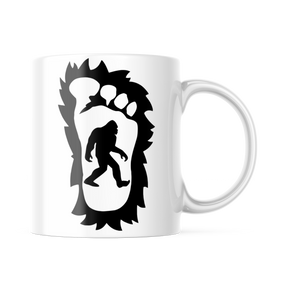 Sasquatch Bigfoot Footprint Funny Coffee Mug | 11oz. Coffee Cup CM957