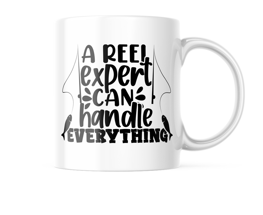 A Reel Expert Can Handle Everything Funny Coffee Mug | 11oz. Coffee Cup CM970