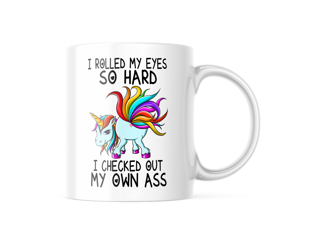 I Rolled My Eyes So Hard Funny Coffee Mug | 11oz. Coffee Cup CM1022